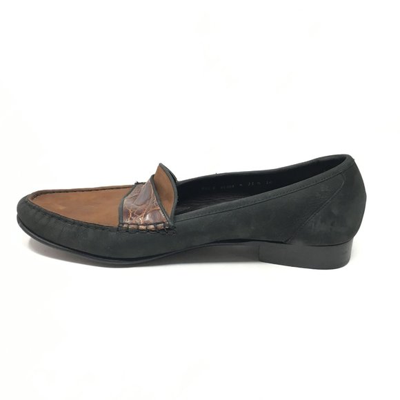 Bragano Cole Haan Loafers Shoes Sz 11.5 Brown Croc main image 5